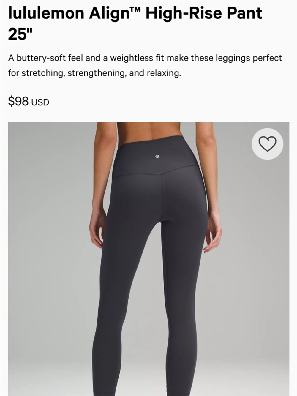 Lululemon Women High Rise Align Leggings